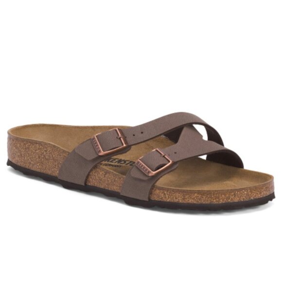 BIRKENSTOCK Yao Leather Double-buckle Sandals - Picture 1 of 16